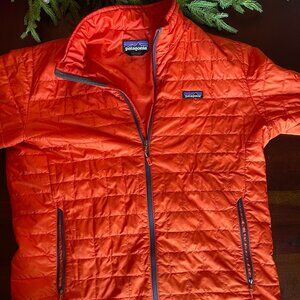 Patagonia Nano Puffer Orange Jacket Size L